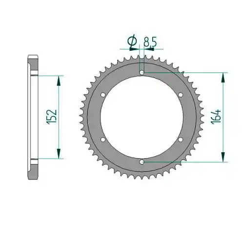 Kettenrad C50-Stahl Geprüft