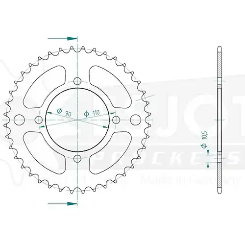 Kettenrad C50-Stahl Sofort Bestellen